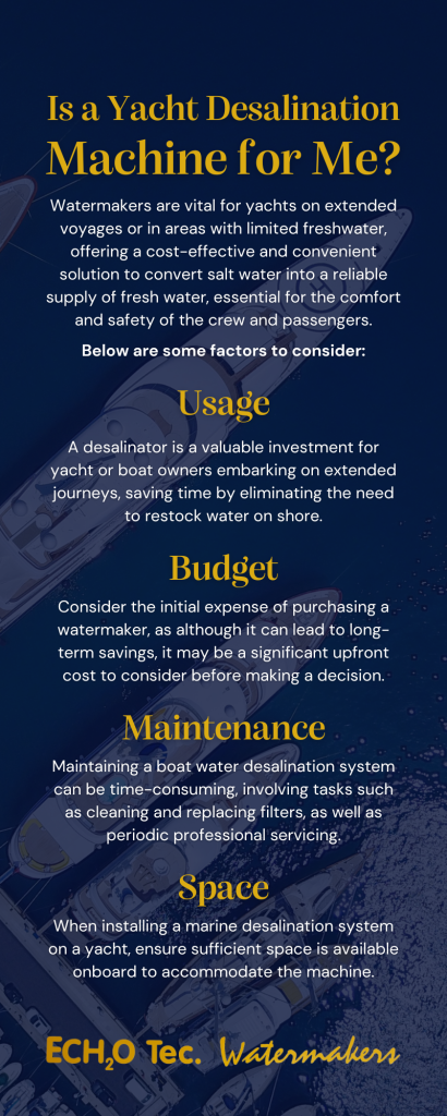 desalination systems for yachts