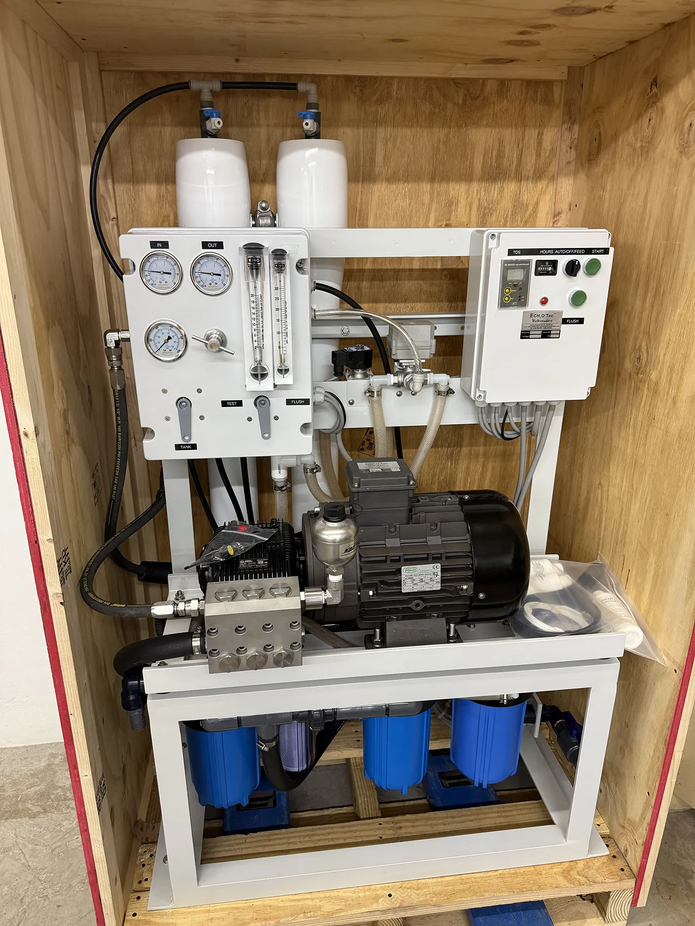 ECHOTec Commercial Marine Watermaker – Fully Assembled System