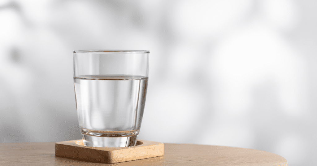 Glass of water
