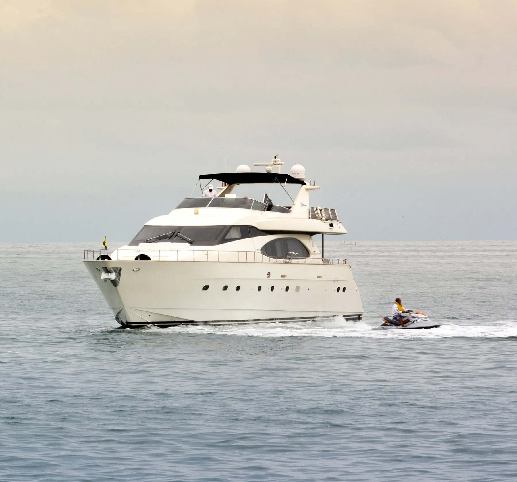 luxury life style with yacht